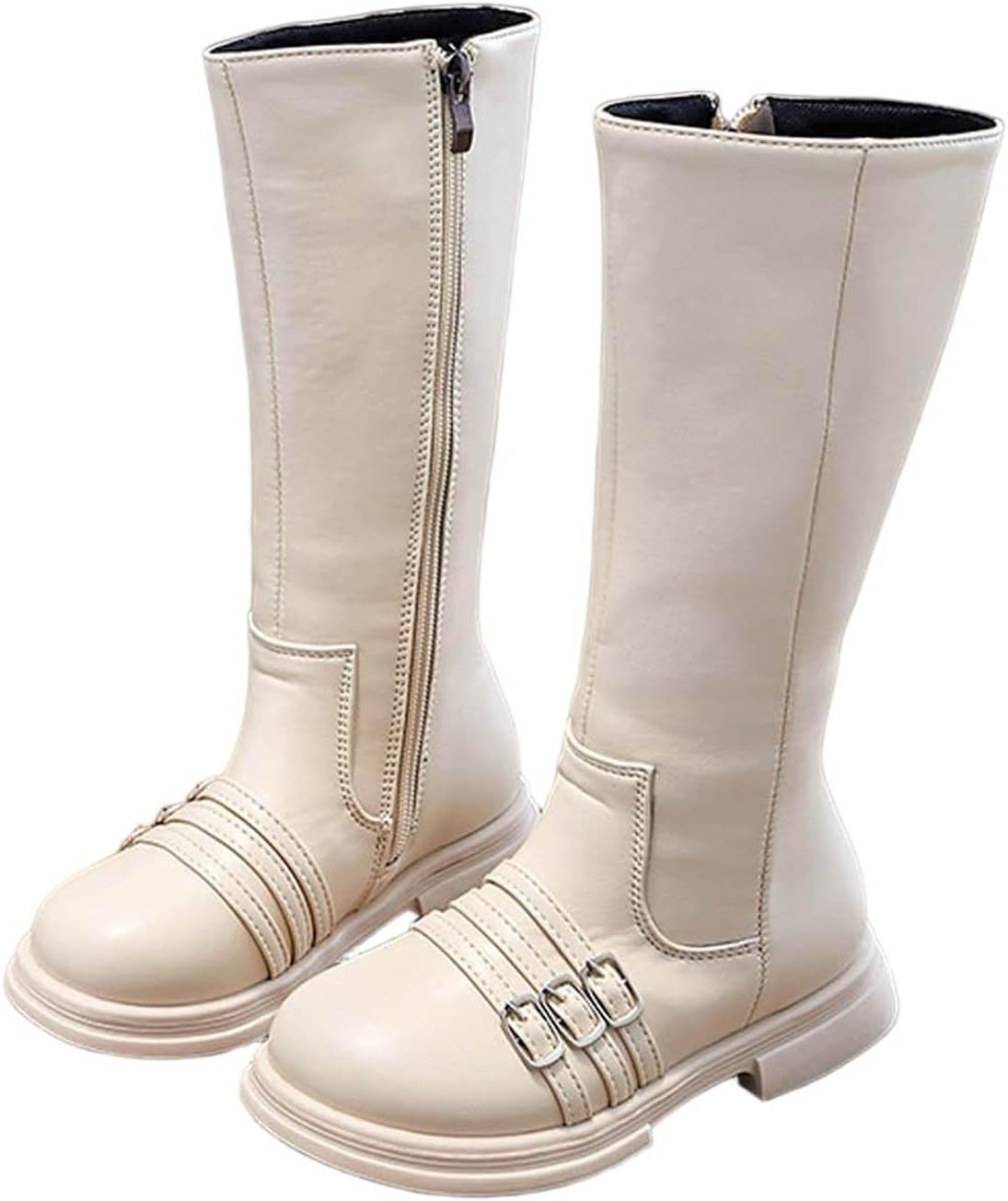 Детские сапоги до колена для девочек с молнией, удобные, с массивным невысоким каблуком, с модной пряжкой, повседневные высокие ботинки для детей 4-11 лет Generic, Beige
Детские сапоги до колена для девочек с молнией, удобные, с массивным невысоким каблуком, с модной пряжкой, повседневные высокие ботинки для детей 4-11 лет Generic, Beige