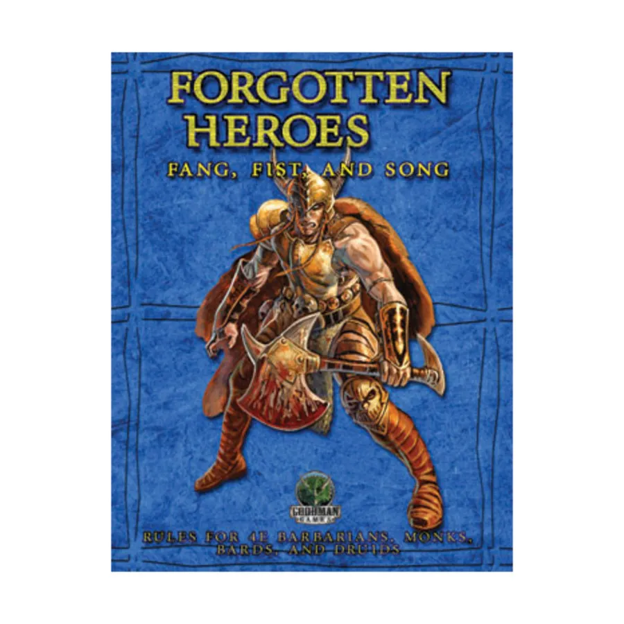 Forgotten Heroes - Fang, Fist and Song, Fantasy Adventures & Supplements (4e), мягкая обложка
Forgotten Heroes - Fang, Fist and Song, Fantasy Adventures & Supplements (4e), мягкая обложка