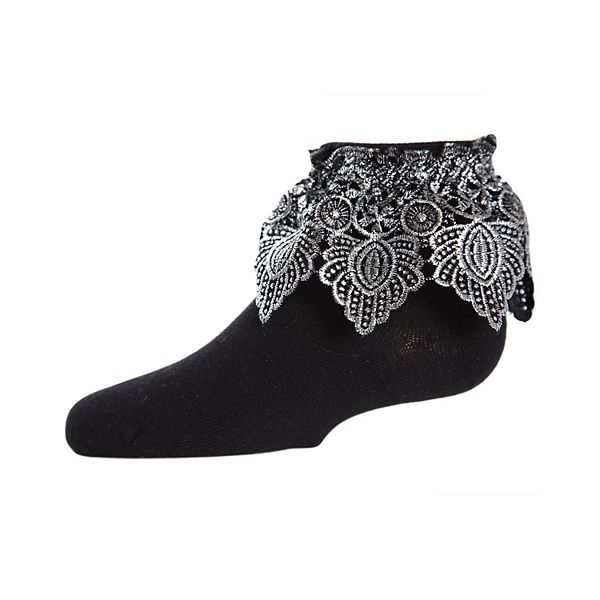 Детские хлопковые носочки Metallic leaf Memoi, Black Silver
Детские хлопковые носочки Metallic leaf Memoi, Black Silver