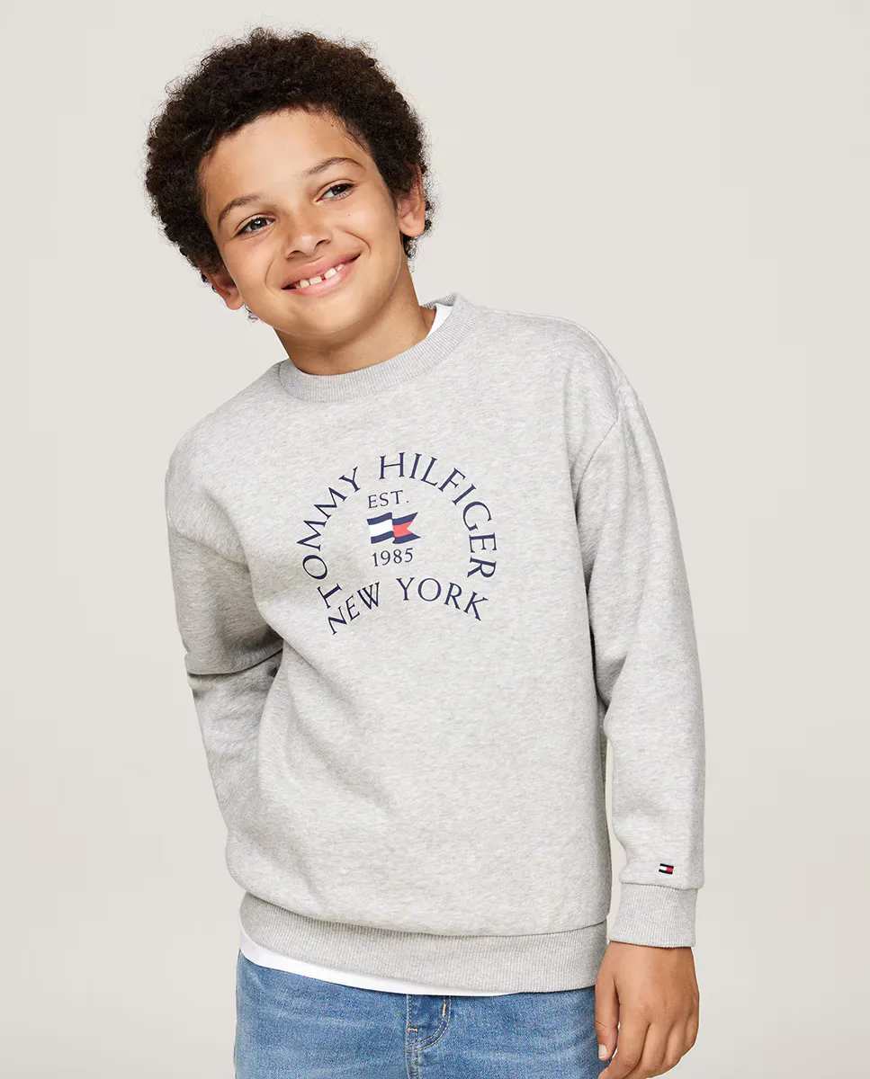 Толстовка для мальчика без капюшона и с круглым вырезом Tommy Hilfiger, серый
Толстовка для мальчика без капюшона и с круглым вырезом Tommy Hilfiger, серый