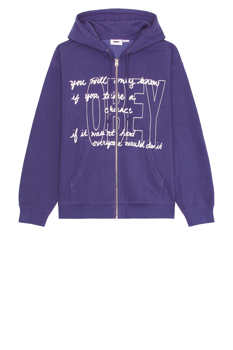 Толстовка с молнией Chance от Obey, skipper blue
Толстовка с молнией Chance от Obey, skipper blue