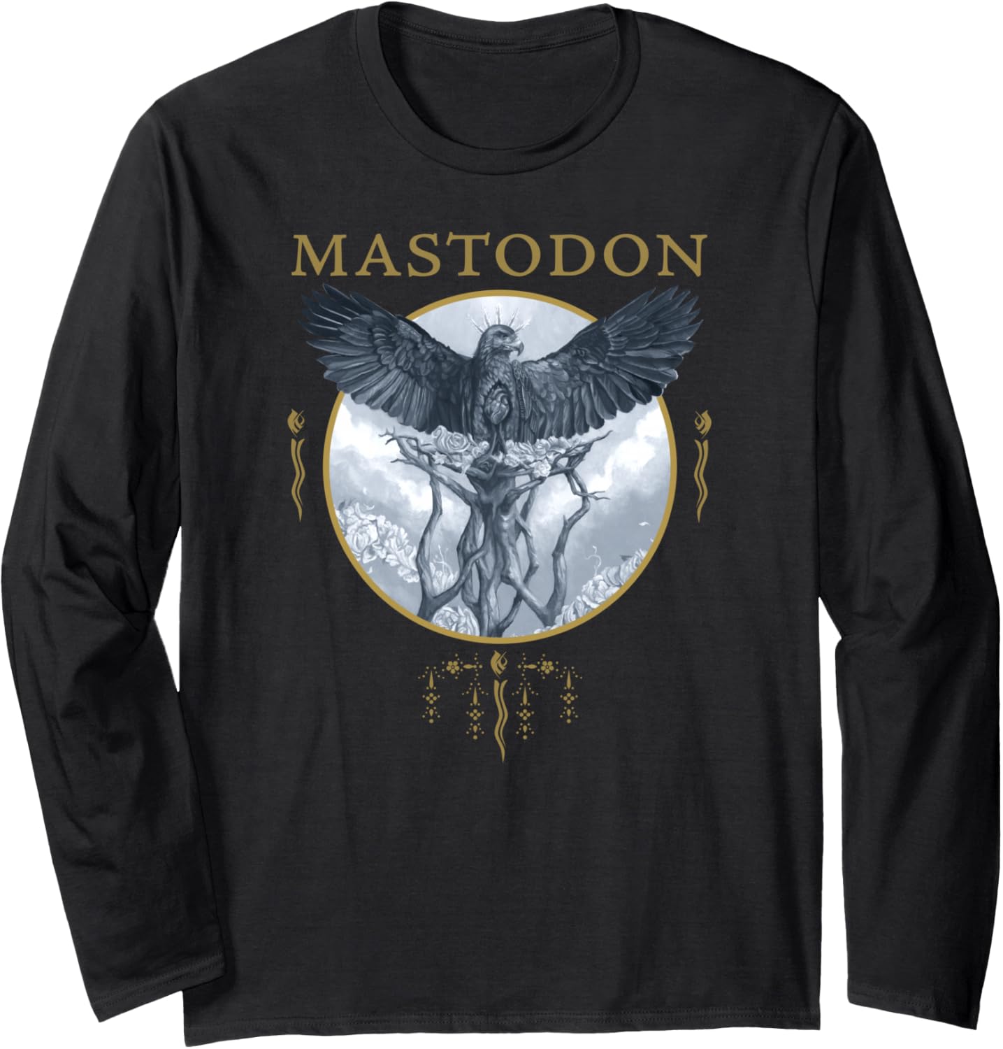 Футболка с длинными рукавами Mastodon - Hushed and Grim Eagle Circle, черная (black 19-3911tcx), размер S Mastodon Official
Футболка с длинными рукавами Mastodon - Hushed and Grim Eagle Circle, черная (black 19-3911tcx), размер S Mastodon Official