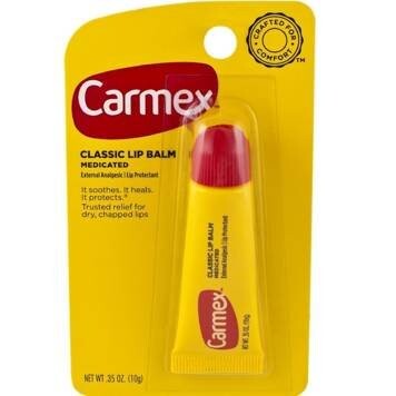 Carmex Classic, Увлажняющий бальзам для губ в тюбике, 10 г
Carmex Classic, Увлажняющий бальзам для губ в тюбике, 10 г