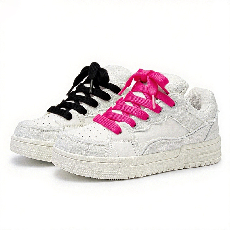 N6K8 Низкие скейтерские кроссовки унисекс белые (черно-розовые непарные), цвет White (Black Pink Mismatched)
N6K8 Низкие скейтерские кроссовки унисекс белые (черно-розовые непарные), цвет White (Black Pink Mismatched)