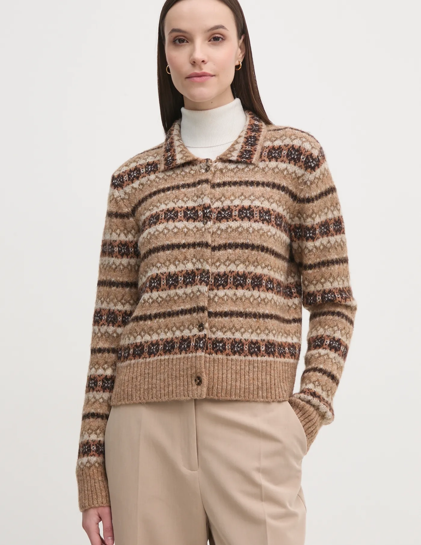 Кардиган с добавлением шерсти Hoss Intropia, коричневый
Кардиган с добавлением шерсти Hoss Intropia, коричневый