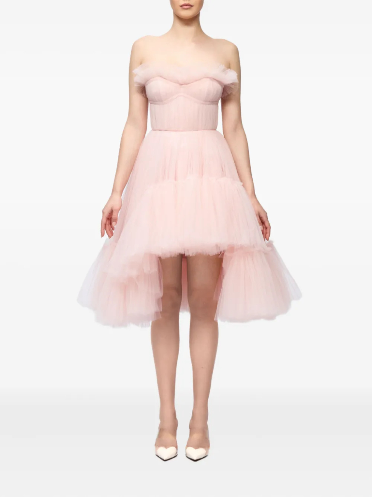 Платье без бретелек с оборками Ana Radu, розовый
Платье без бретелек с оборками Ana Radu, розовый