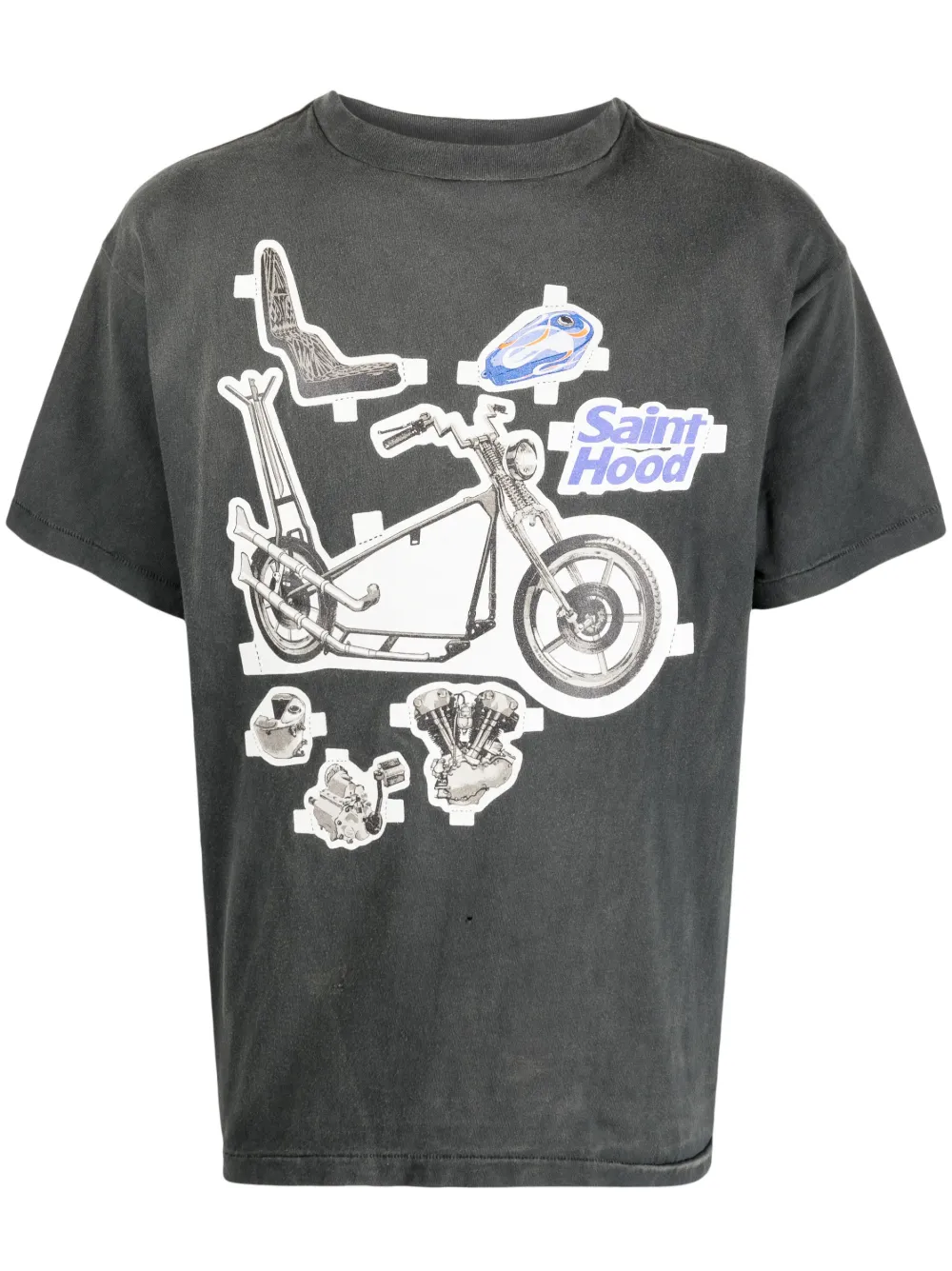 Футболка с графичным принтом и эффектом потертости SAINT MXXXXXX, серый
Футболка с графичным принтом и эффектом потертости SAINT MXXXXXX, серый