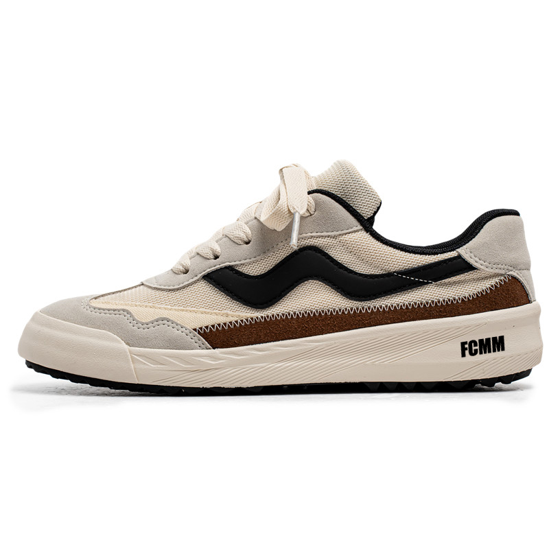 FCMM Мужские скейтбордские кеды низкие бежево-черные, цвет Beige Black
FCMM Мужские скейтбордские кеды низкие бежево-черные, цвет Beige Black