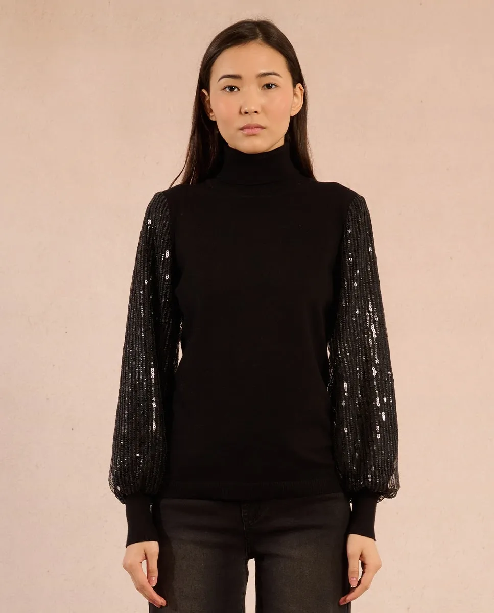 Женский джемпер с длинными рукавами, деталями на рукавах Molly Bracken, черный
Женский джемпер с длинными рукавами, деталями на рукавах Molly Bracken, черный