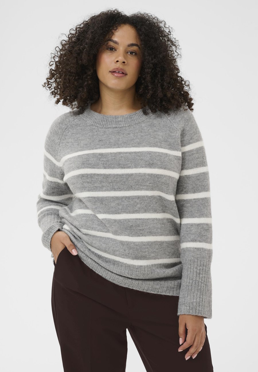 Джемпер Kaffe Curve KCERINA KNIT PULLOVER, Light Grey Melange Chalk Strip/Light Grey
Джемпер Kaffe Curve KCERINA KNIT PULLOVER, Light Grey Melange Chalk Strip/Light Grey