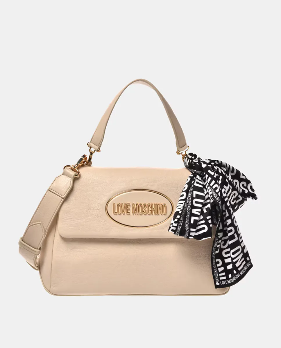 Кремовая сумка через плечо с носовым платком и клапаном Love Moschino, цвет Crudo
Кремовая сумка через плечо с носовым платком и клапаном Love Moschino, цвет Crudo