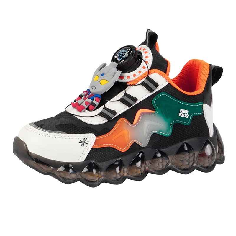 Детская повседневная обувь для детей YUZHAOLIN, черный/оранжевый 
Детская повседневная обувь для детей YUZHAOLIN, черный/оранжевый