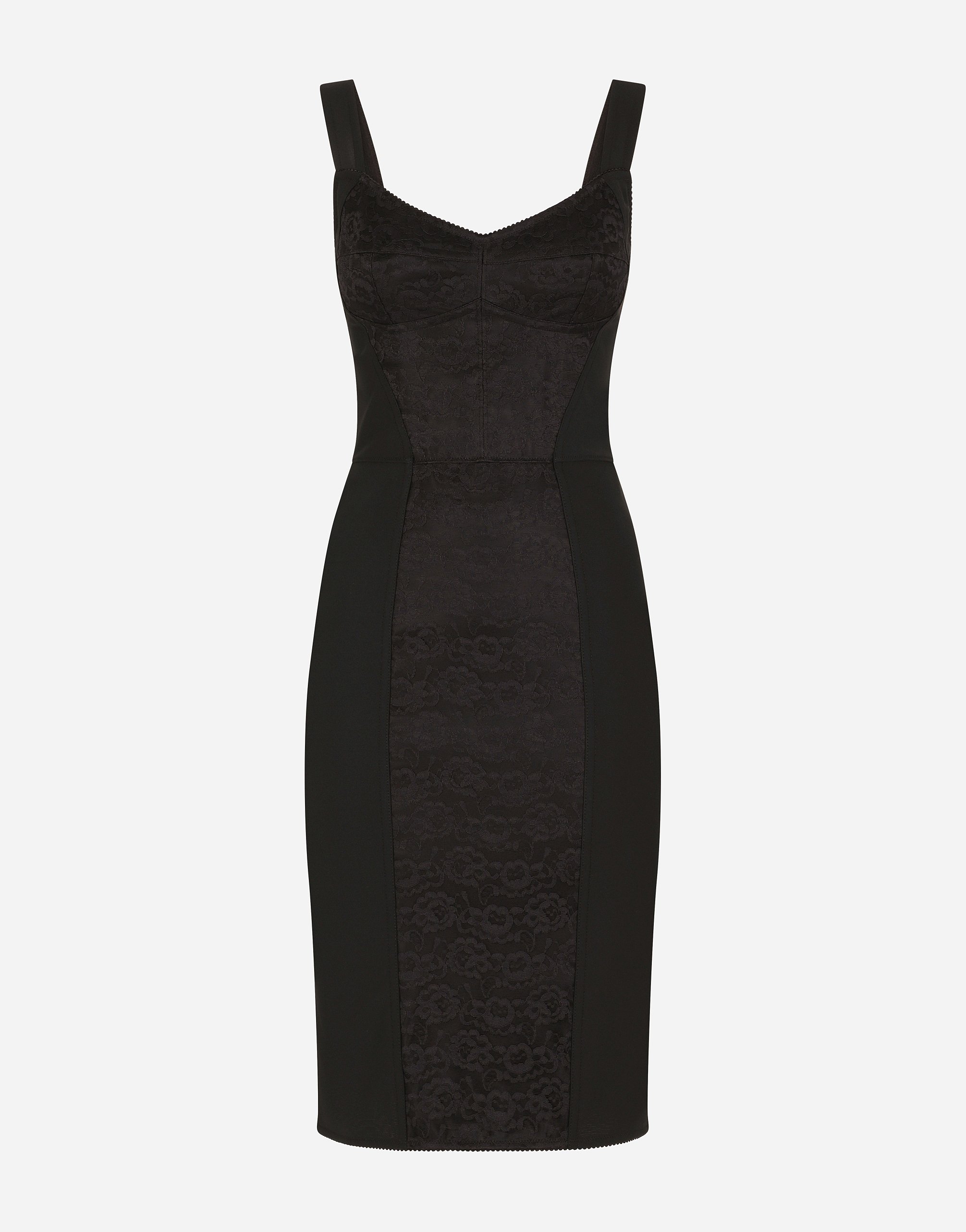 Миди-платье корсетного кроя из павернета и кружева Dolce & Gabbana, черный
Миди-платье корсетного кроя из павернета и кружева Dolce & Gabbana, черный