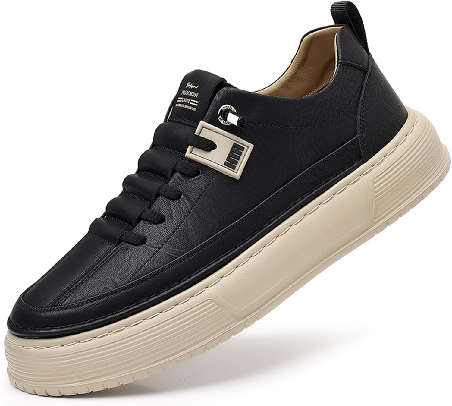 Мужские прогулочные туфли из кожи, спортивные кроссовки для делового и повседневного стиля, модные кроссовки Abborora, черный
Мужские прогулочные туфли из кожи, спортивные кроссовки для делового и повседневного стиля, модные кроссовки Abborora, черный