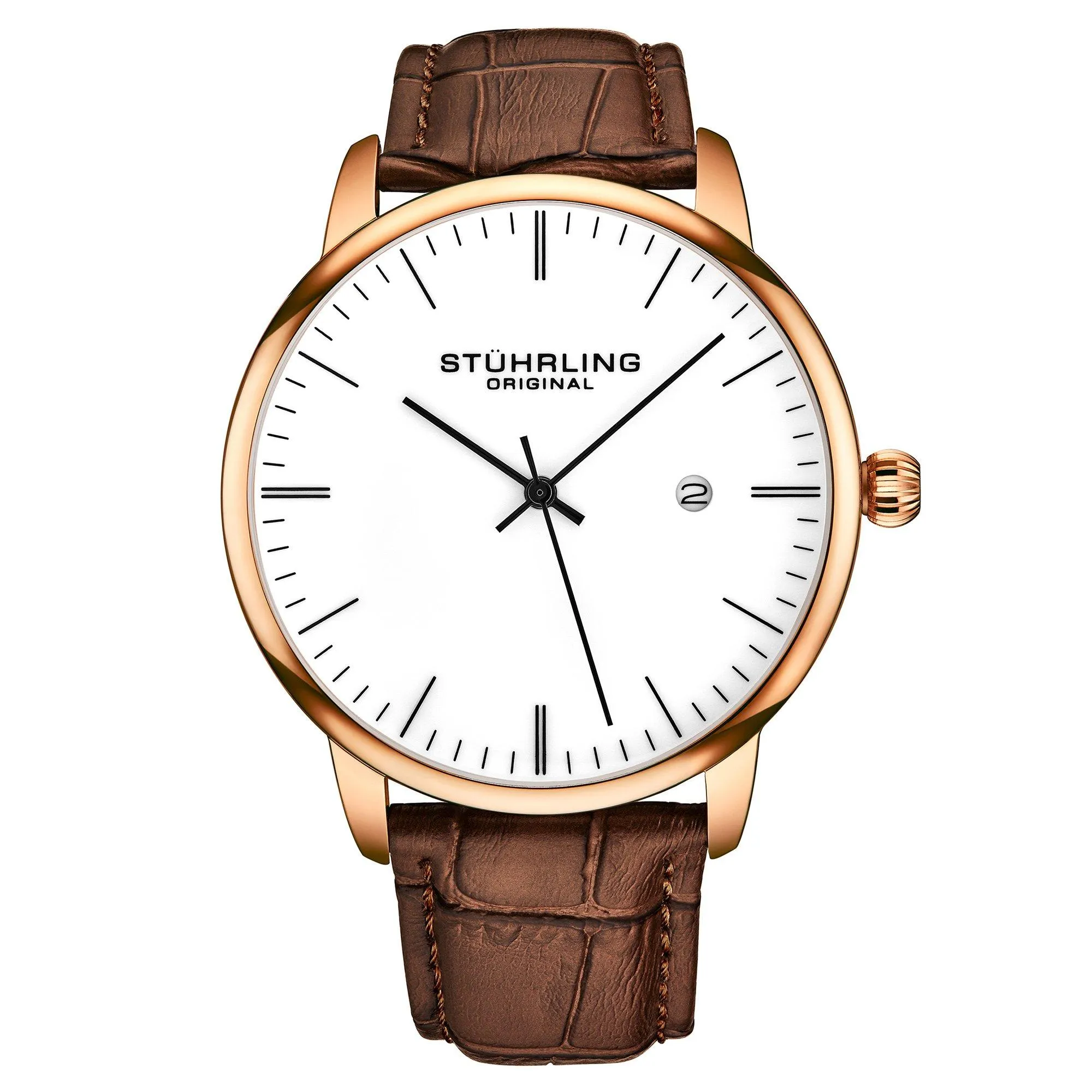 Мужские классические кварцевые часы Rasa с кожаным ремешком STÜHRLING Original, розовое золото
Мужские классические кварцевые часы Rasa с кожаным ремешком STÜHRLING Original, розовое золото