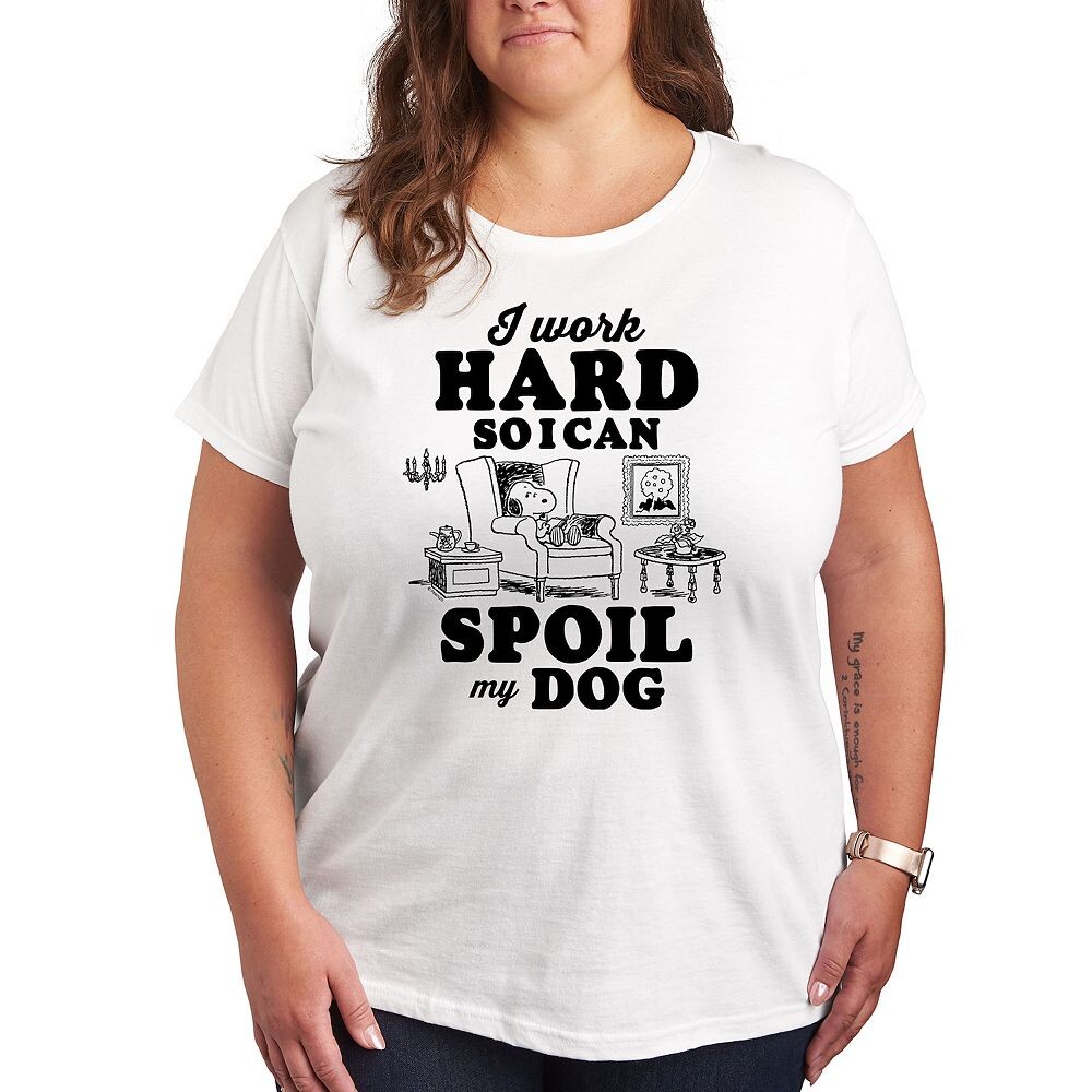 Футболка с рисунком Plus Peanuts Snoopy Work, чтобы испортить мою собаку Licensed Character, белый
Футболка с рисунком Plus Peanuts Snoopy Work, чтобы испортить мою собаку Licensed Character, белый