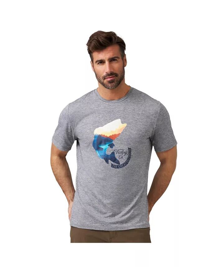 Мужская супермягкая футболка с круглым вырезом с рисунком Free Country, серый
Мужская супермягкая футболка с круглым вырезом с рисунком Free Country, серый