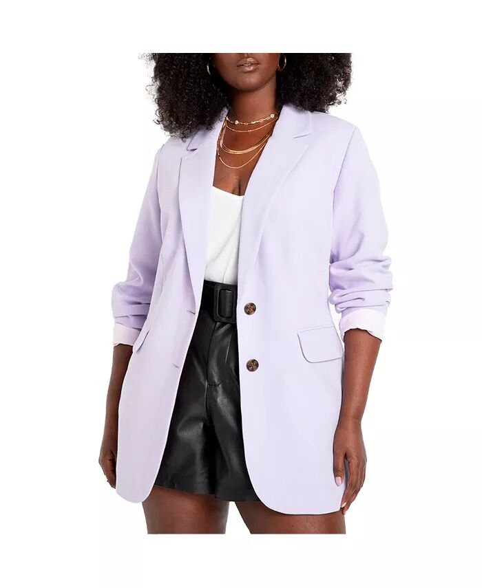 Женский блейзер Plus Size 365 Semi Stretch на двух пуговицах ELOQUII, фиолетовый
Женский блейзер Plus Size 365 Semi Stretch на двух пуговицах ELOQUII, фиолетовый