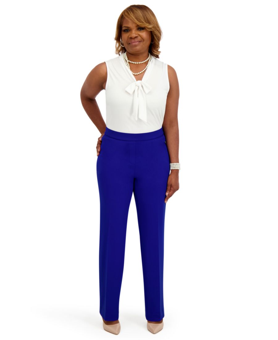 Женская блузка без рукавов с завязками на шее Kasper, White
Женская блузка без рукавов с завязками на шее Kasper, White