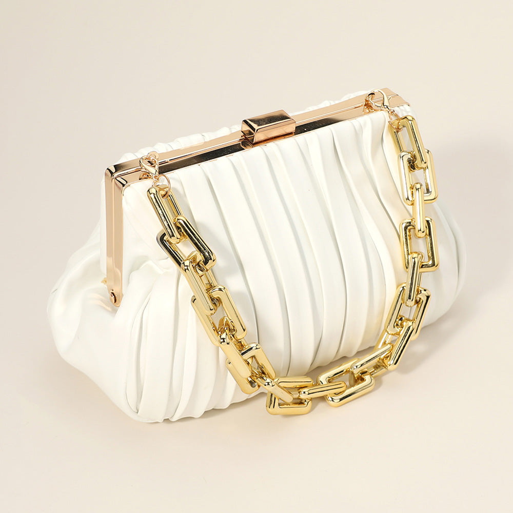 Сумка-клатч из искусственной кожи с массивным цепочным ремешком / сумка через плечо FASHNZFAB, белый
Сумка-клатч из искусственной кожи с массивным цепочным ремешком / сумка через плечо FASHNZFAB, белый