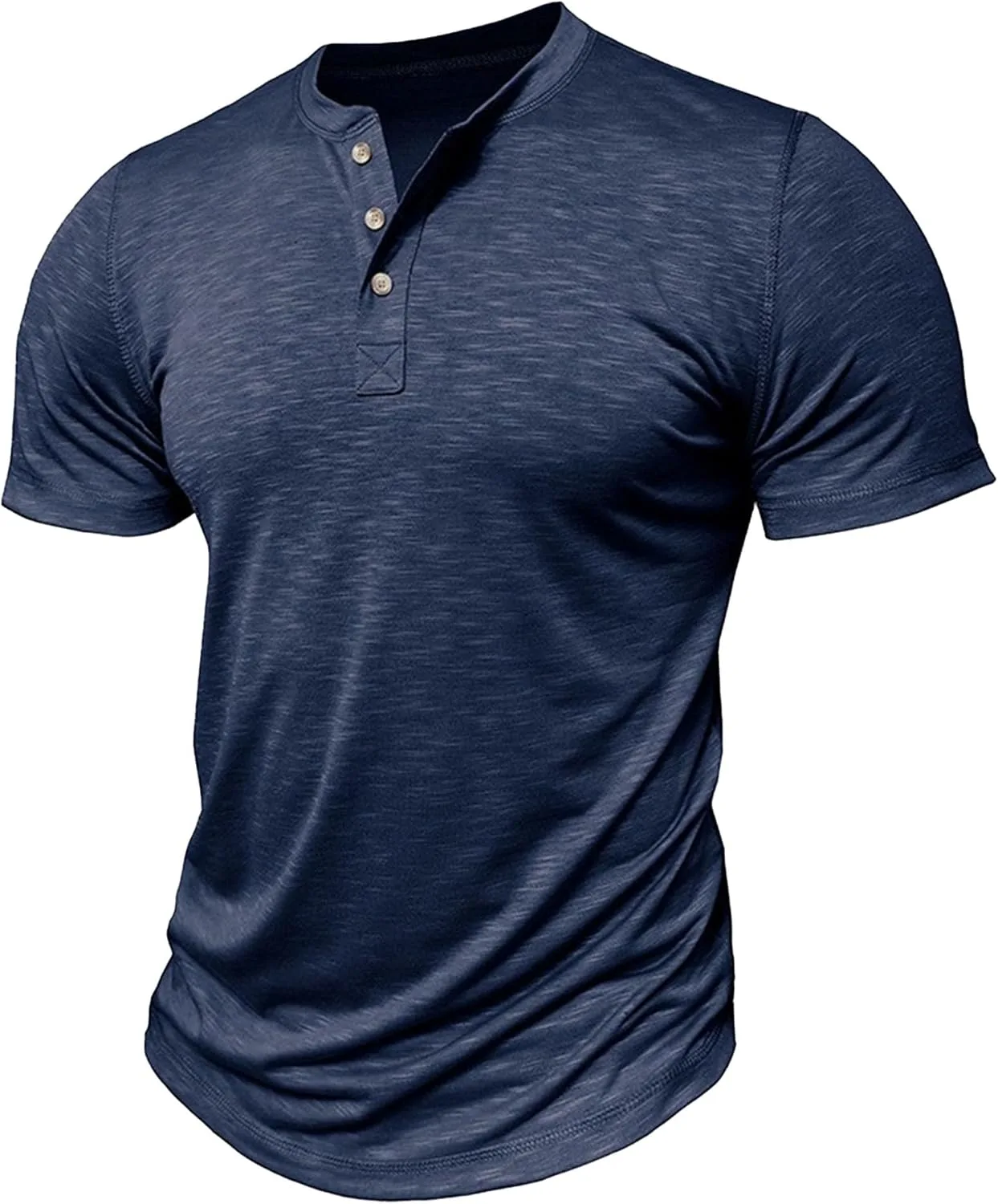 Мужская футболка с коротким рукавом и круглым воротником на четверть пуговиц Zylphorix
Мужская футболка с коротким рукавом и круглым воротником на четверть пуговиц Zylphorix