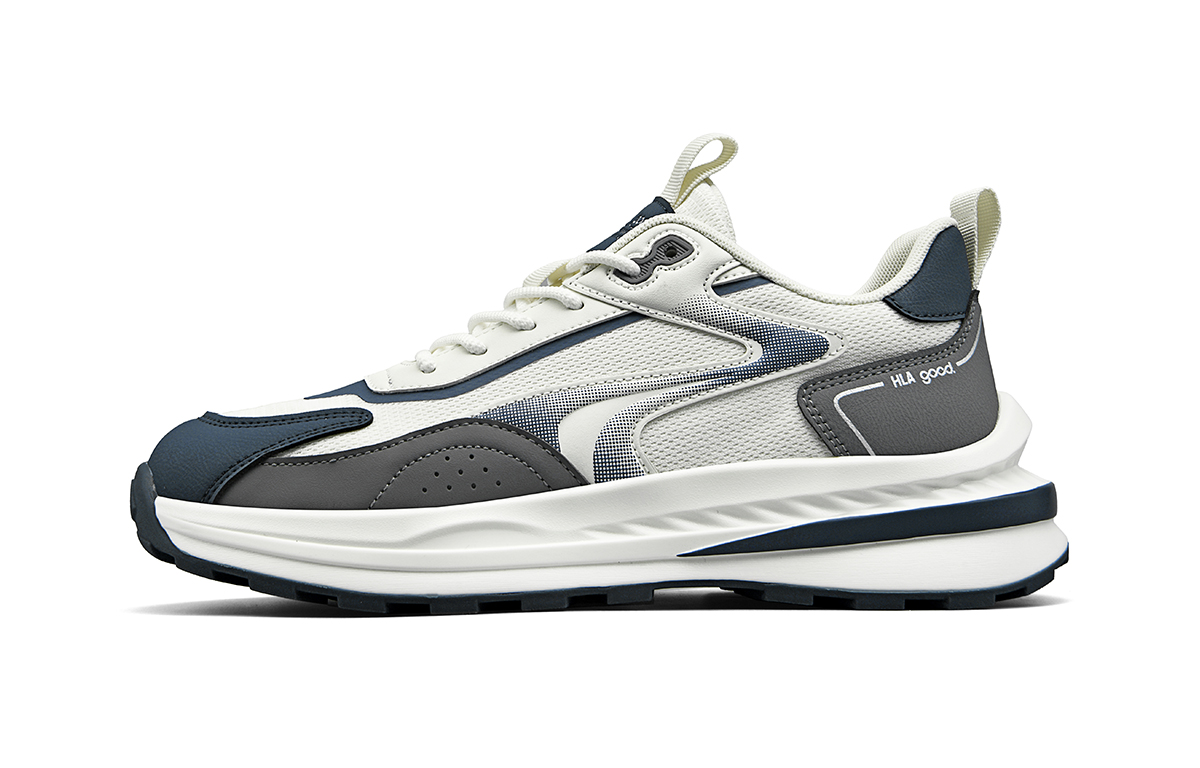 Повседневная обувь мужская низкая HLA, White Blue 
Повседневная обувь мужская низкая HLA, White Blue