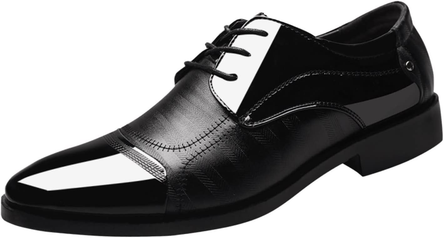 Мужские туфли HINDOLA Классические оксфорды для мужчин Формальные деловые модные туфли на шнуровке для свадьбы, черный
Мужские туфли HINDOLA Классические оксфорды для мужчин Формальные деловые модные туфли на шнуровке для свадьбы, черный
