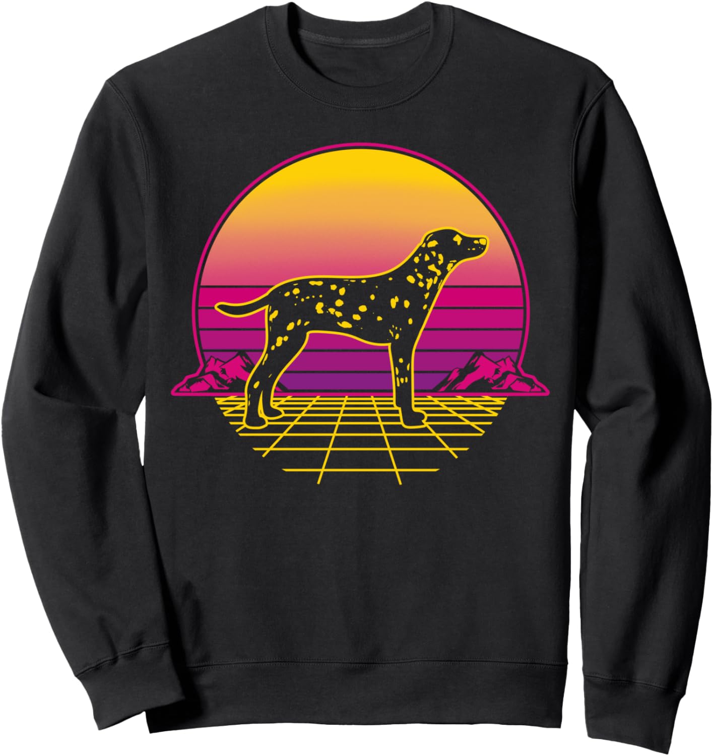 Толстовка в стиле ретро-винтаж с изображением щенка далматина Retrowave, Synthwave, Dalmatian, черный
Толстовка в стиле ретро-винтаж с изображением щенка далматина Retrowave, Synthwave, Dalmatian, черный