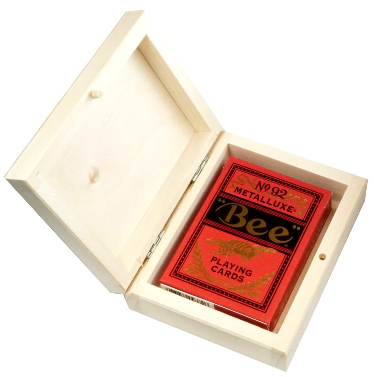 Игральные карты BICYCLE BEE METALLUXE RED, 1 КОЛОДА, в деревянной коробке*
Игральные карты BICYCLE BEE METALLUXE RED, 1 КОЛОДА, в деревянной коробке*