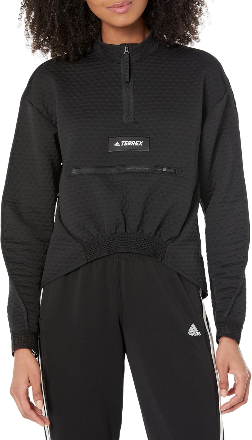 adidas Женская флисовая кофта Terrex Hike с полузамком, Black
adidas Женская флисовая кофта Terrex Hike с полузамком, Black