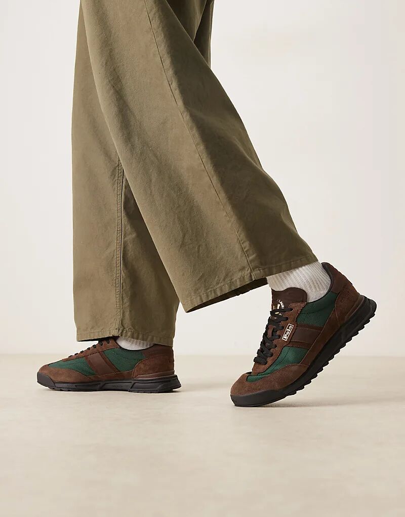 Кроссовки Polo Ralph Lauren Varick из замши и парусины коричневого и зеленого цветов
Кроссовки Polo Ralph Lauren Varick из замши и парусины коричневого и зеленого цветов