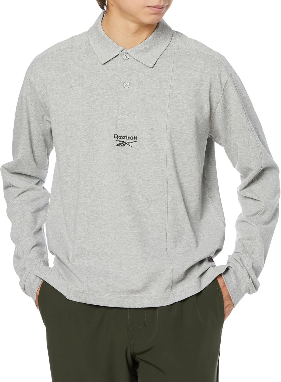 Мужская футболка Reebok RI против поло с длинным рукавом
Мужская футболка Reebok RI против поло с длинным рукавом