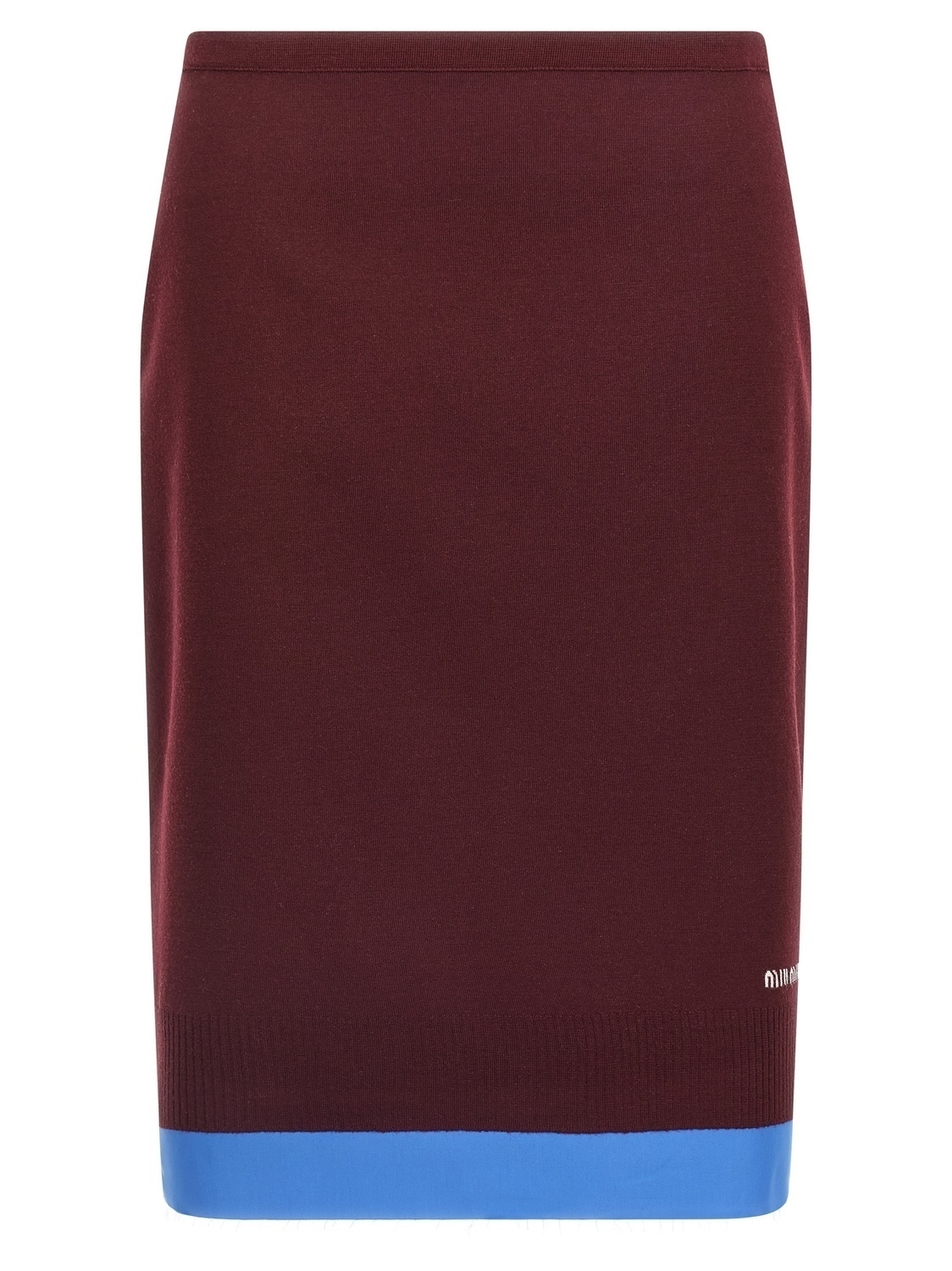 Юбка с двойным слоем MIU MIU, бордовый
Юбка с двойным слоем MIU MIU, бордовый