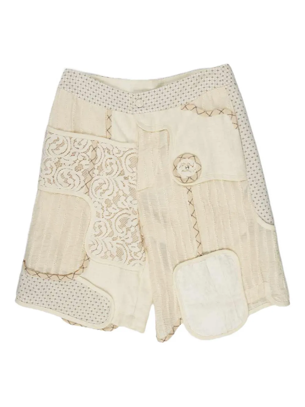 Шорты в технике пэчворк COMMUNS, белый
Шорты в технике пэчворк COMMUNS, белый