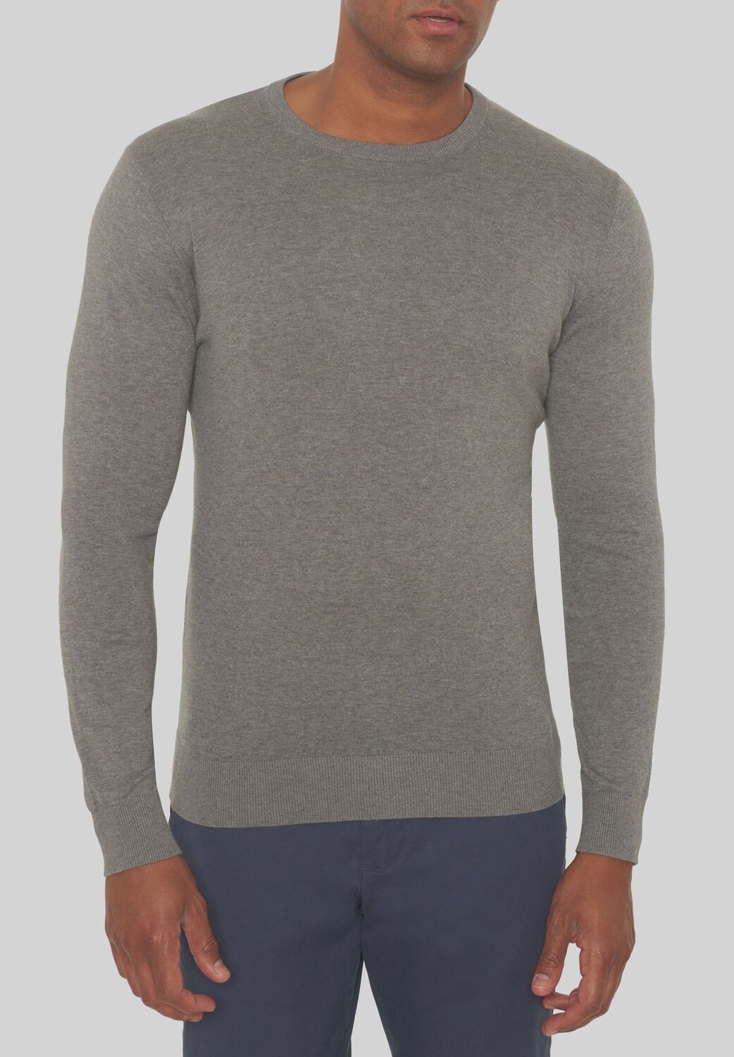 Вязаный мужской хлопковый свитер с круглым вырезом Galeria, цвет Grau Melange
Вязаный мужской хлопковый свитер с круглым вырезом Galeria, цвет Grau Melange