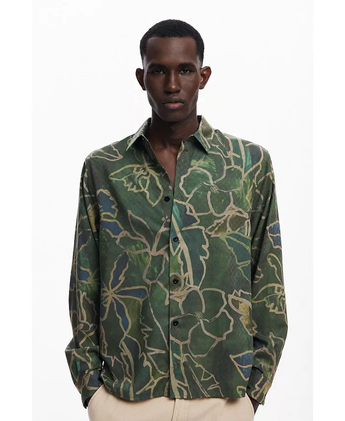 Мужская футболка с длинным рукавом лес Desigual, зеленый
Мужская футболка с длинным рукавом лес Desigual, зеленый