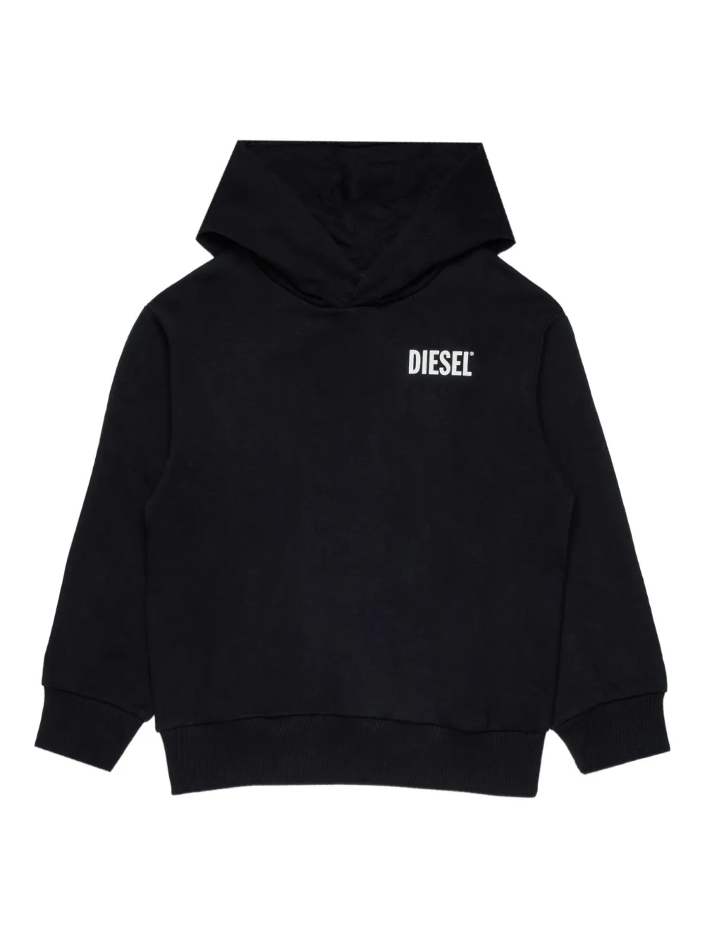 Худи с логотипом Diesel Kids, черный 
Худи с логотипом Diesel Kids, черный