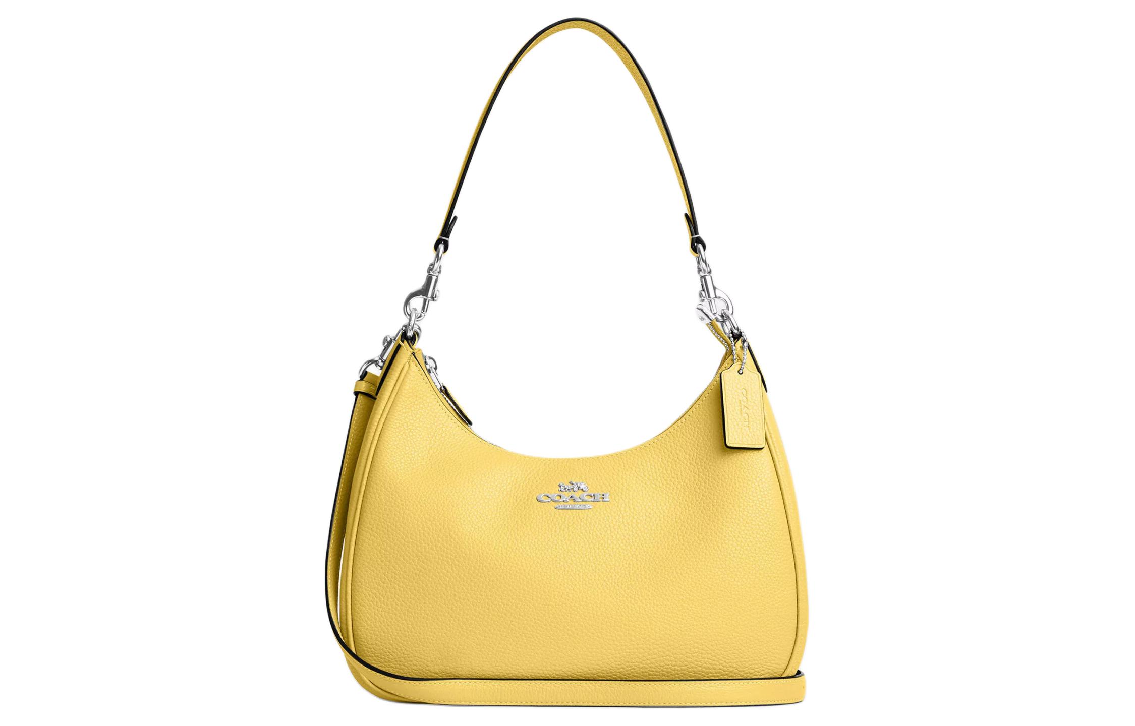 COACH Терри Кожаная переноска через плечо для женщин Серебристый и винтажный желтый
COACH Терри Кожаная переноска через плечо для женщин Серебристый и винтажный желтый