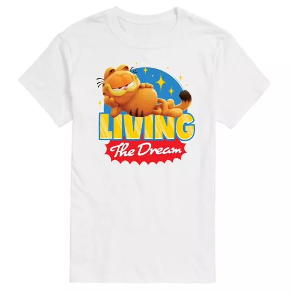 Мужская футболка "Гарфилд в кино: Живи мечтой" с принтом Licensed Character, белый
Мужская футболка "Гарфилд в кино: Живи мечтой" с принтом Licensed Character, белый
