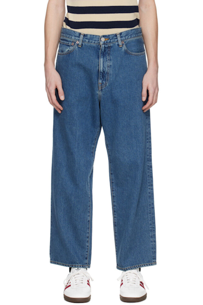 Синие потертые джинсы WACKO MARIA
Синие потертые джинсы WACKO MARIA