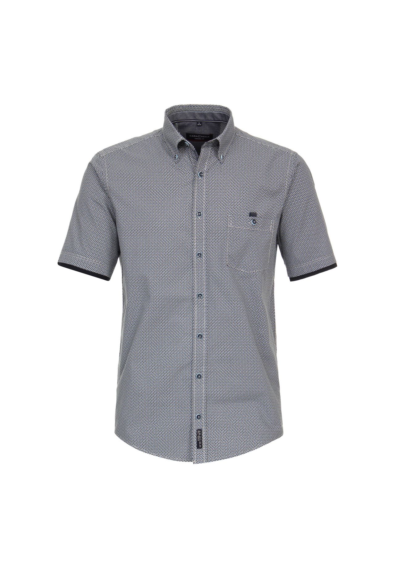 Мужская повседневная рубашка с коротким рукавом и принтом, повседневный крой CASAMODA, цвет Mittelblau
Мужская повседневная рубашка с коротким рукавом и принтом, повседневный крой CASAMODA, цвет Mittelblau