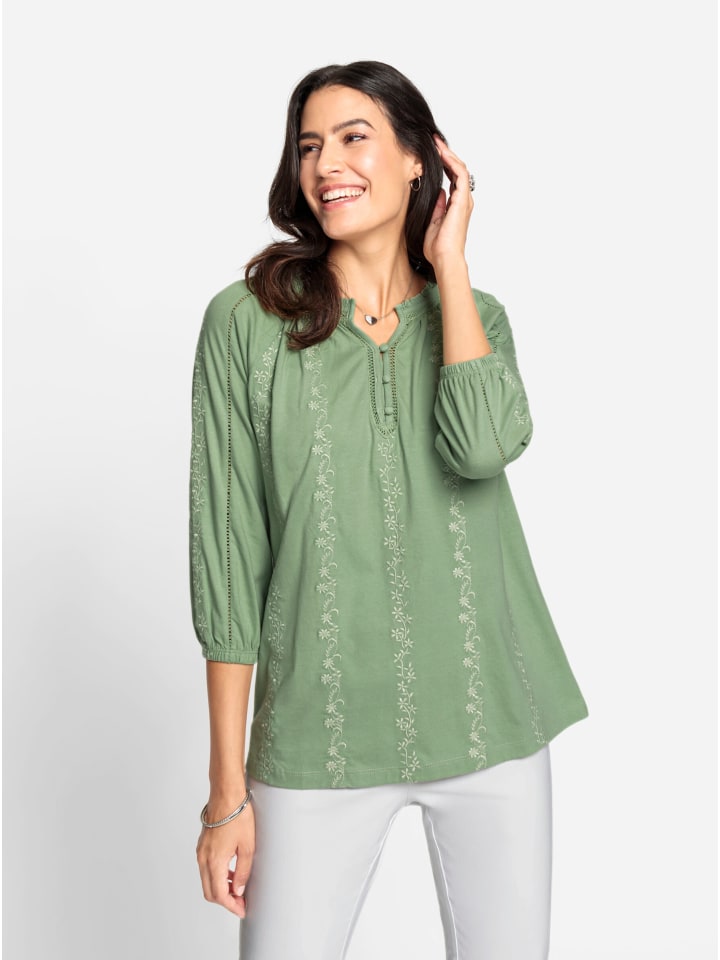 Рубашка с рукавами 3/4 цвета эвкалипта WITT WEIDEN
Рубашка с рукавами 3/4 цвета эвкалипта WITT WEIDEN