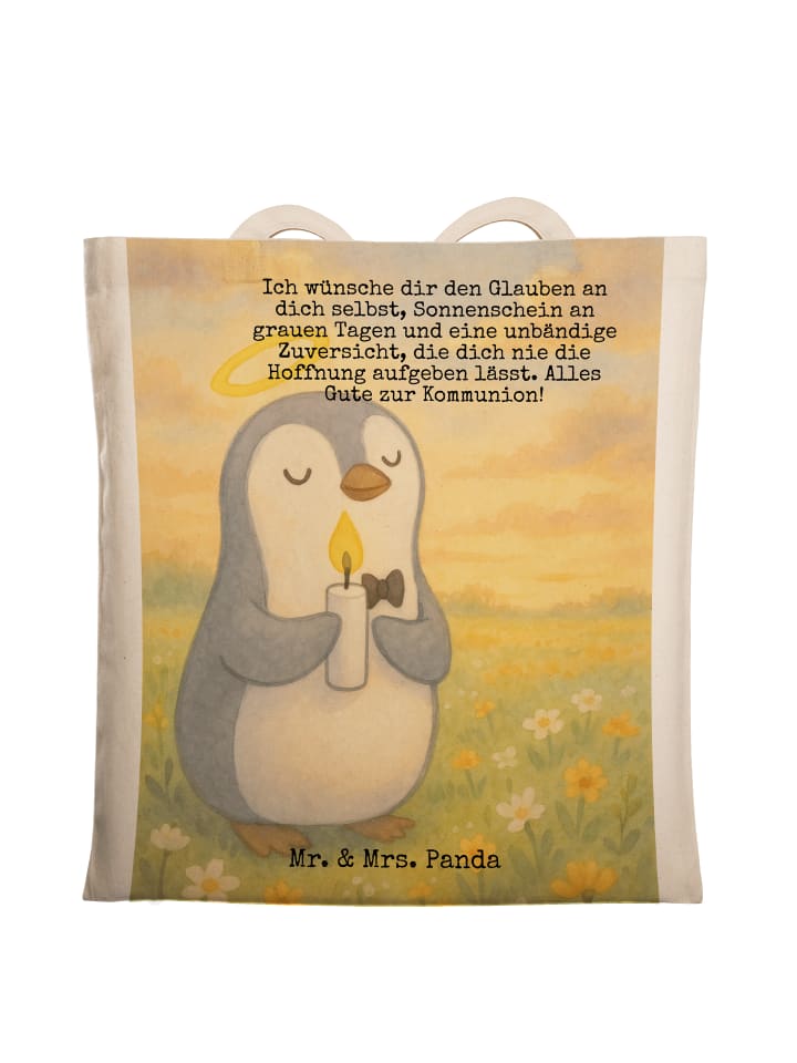 Mr. & Mrs. Panda Сумка-шоппер с изображением пингвина и надписью «Причастие» белого цвета
Mr. & Mrs. Panda Сумка-шоппер с изображением пингвина и надписью «Причастие» белого цвета