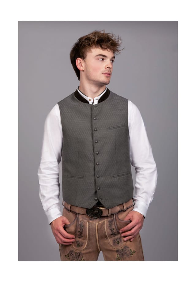 Традиционный жилет Fritz дымчато-серый - зеленый Edelnice, серый
Традиционный жилет Fritz дымчато-серый - зеленый Edelnice, серый