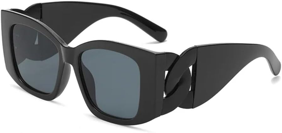 Солнцезащитные очки большого квадратного размера 2027 года для женщин и мужчин, в винтажном панк-стиле, элегантные, с крупной оправой и витой цепочкой MTZJH, Black Black
Солнцезащитные очки большого квадратного размера 2027 года для женщин и мужчин, в винтажном панк-стиле, элегантные, с крупной оправой и витой цепочкой MTZJH, Black Black