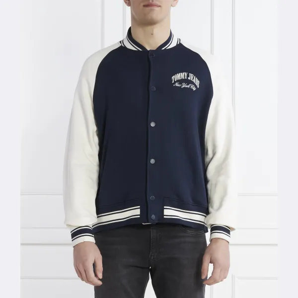 Толстовка-Бомбер стандартного кроя Tommy Hilfiger, синий 
Толстовка-Бомбер стандартного кроя Tommy Hilfiger, синий