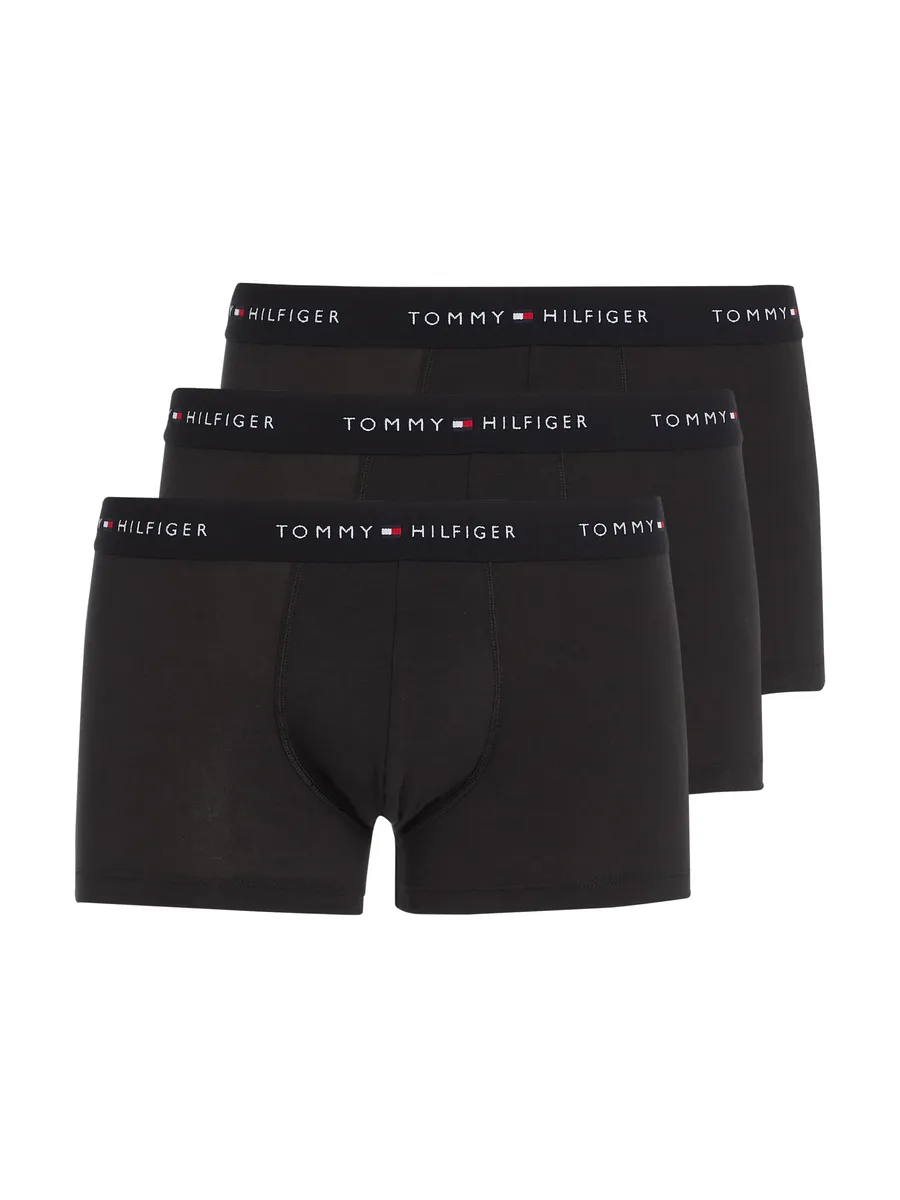 Tommy Hilfiger Underwear Трусы "3P WB TRUNK" (3 шт. в упаковке, 3 шт. в упаковке), с поясом с логотипом, черный 
Tommy Hilfiger Underwear Трусы "3P WB TRUNK" (3 шт. в упаковке, 3 шт. в упаковке), с поясом с логотипом, черный