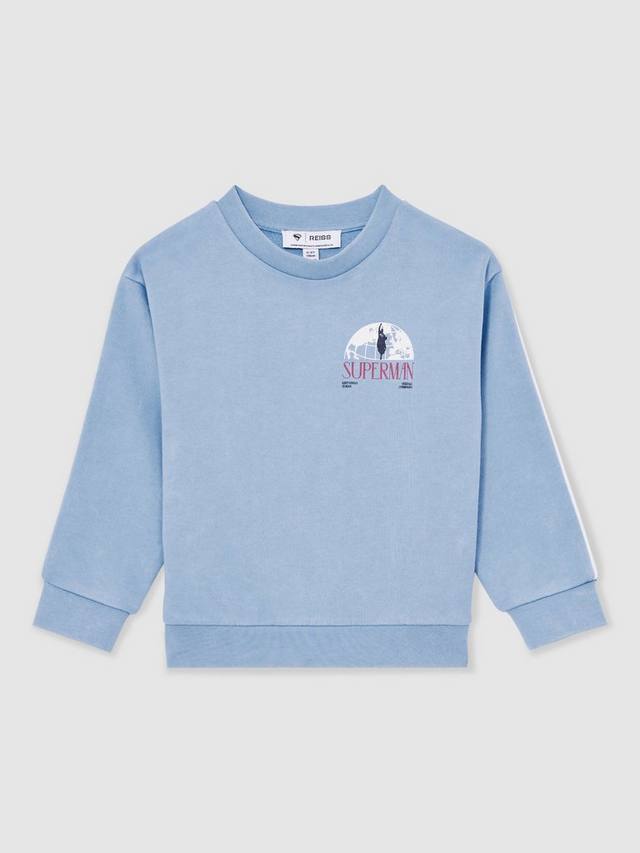 Детский хлопковый свитшот Morton Light Relaxed Superman Reiss, Light Blue
Детский хлопковый свитшот Morton Light Relaxed Superman Reiss, Light Blue