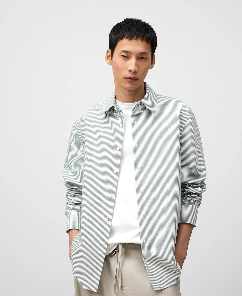 Мужская рубашка классического кроя из хлопка Adolfo Dominguez, зеленый
Мужская рубашка классического кроя из хлопка Adolfo Dominguez, зеленый