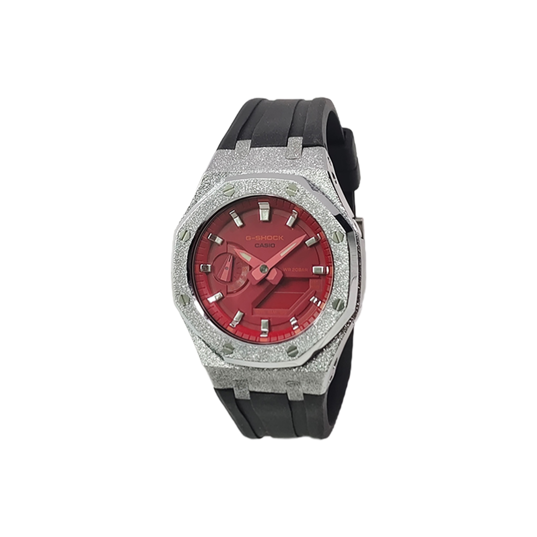 CASIO Кварцевые часы Retrofit Series с ремешком из фторэластомера, мужские часы, красный циферблат
CASIO Кварцевые часы Retrofit Series с ремешком из фторэластомера, мужские часы, красный циферблат